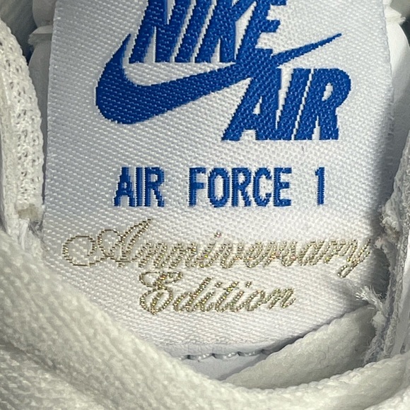 Nike Air Force 1'07 Low Men's Shoes White/Royal Blue DJ3911-101 Used Size 13 - Picture 11 of 12